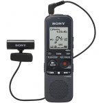 Sony ICD-PX312M Digital Voice Recorder 2GB+MicroSD Slot with Tie-Clip Mic