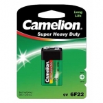 Camelion Super Heavy Duty 9V Block (6F22), Green, 1 pcs
