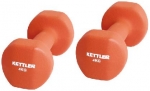 Kettler 7370-024 Neopren dumbbells 2x4.0 kg red
