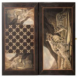 Leopardi nardi 60x60x4cm backgammon ― CONF_SHOP_NAME
